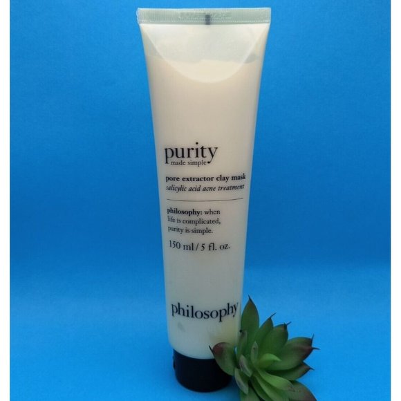 Philosophy Purity Made Simple Pore Extractor Clay Mask, Large 5oz, NEW - Picture 1 of 7